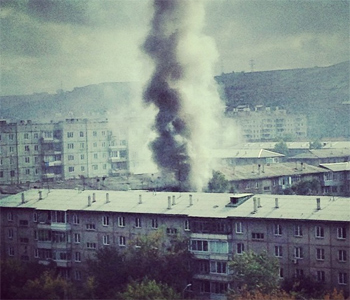 В Красноярске при сварочных работах произошел пожар в квартире, есть пострадавшие
