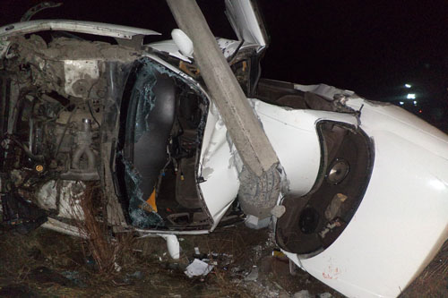 Под Абаканом в ДТП погиб пассажир перевернувшейся машины