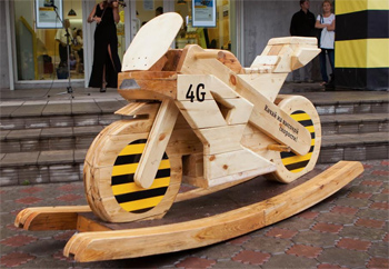 В Абакане «Билайн» презентовал арт-объект в честь запуска 4G в Хакасии