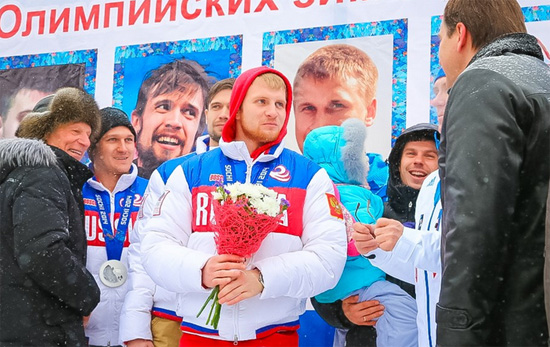 Как встречали красноярских олимпийцев Как встречали красноярских олимпийцев