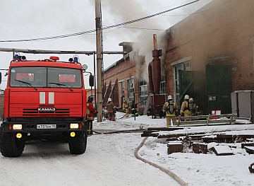 В столице Хакасии произошел пожар на предприятии