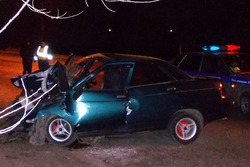 В ночном ДТП в столице Хакасии погиб водитель