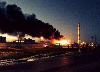 взрыв на Ачинском нефтеперерабатывающем заводе